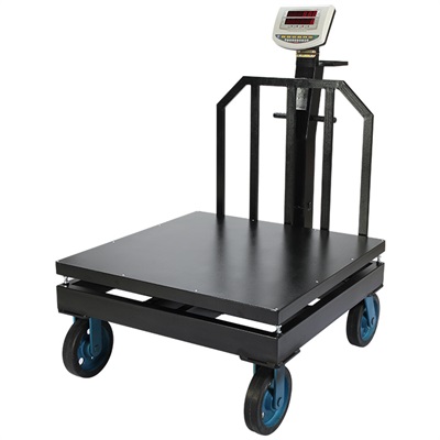 باسکول محک 1.5 تن مدل MDS13000 سینی 120×120 چرخ دار